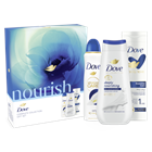 DOVE Nourish ajándékcsomag KÉK (tusfürdő&deo&testápoló) 2024
