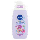 NIVEA Kids 3in1 Tusfürdő és Sampon Lányoknak 500 ml